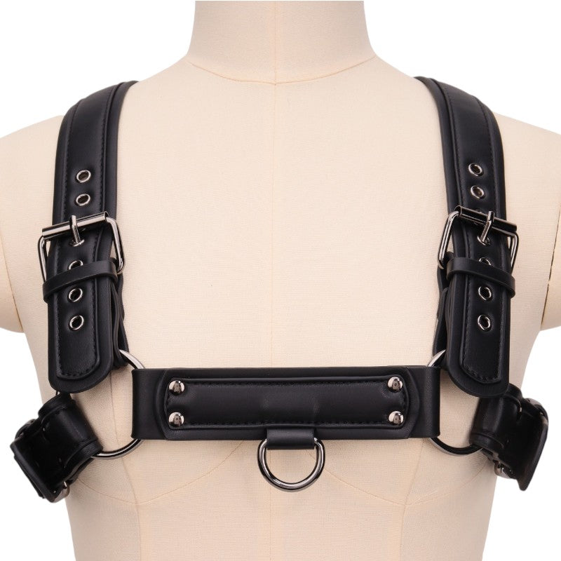 Paw Print Puppy Harness- Black