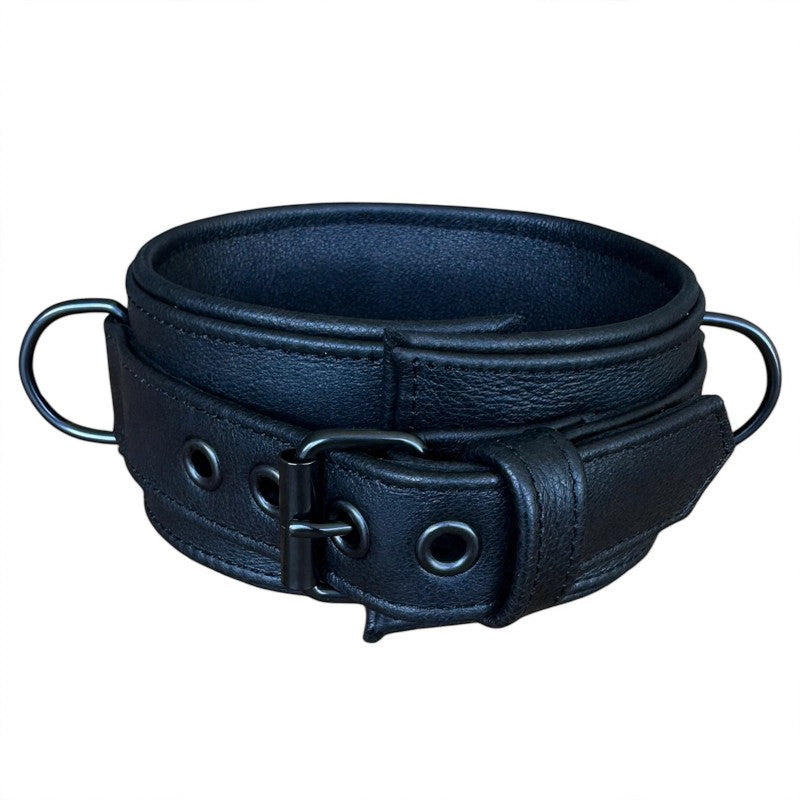 Soft Leather 65mm Wing Collar MTO