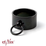 EtNox Story of O Black Stainless Steel Ring 12mm