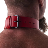 Leather Collar Red