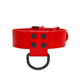 Leather Collar Red
