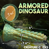 Creature Cocks Stegosaurus Spiky Reptile Silicone Dildo