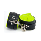Wrist Cuffs Padded & Yellow Leather Lined