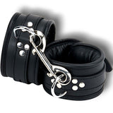 Wrist Cuffs Padded & Black Leather Lined