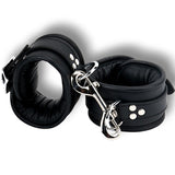 Wrist Cuffs Padded & Black Leather Lined