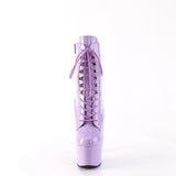 ADORE-1020 Lace-up Platform Ankle Boots Lavender