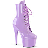 ADORE-1020 Lace-up Platform Ankle Boots Lavender