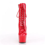 ADORE-1020 Lace-Up Ankle Boot Red