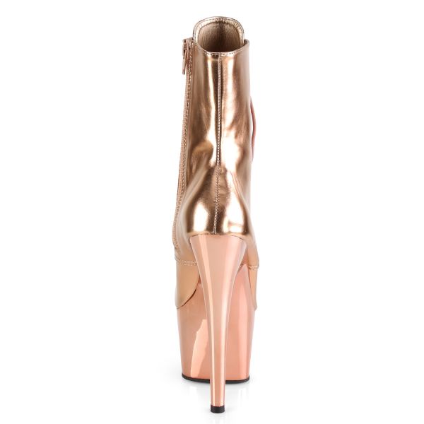 ADORE-1020 Lace-Up Ankle Boot Rose Gold