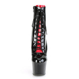 Adore-1020Fh Platform Two Tone Lace-Up Ankle Boot W/Corset Detail