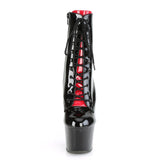 Adore-1020Fh Platform Two Tone Lace-Up Ankle Boot W/Corset Detail