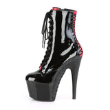Adore-1020Fh Platform Two Tone Lace-Up Ankle Boot W/Corset Detail