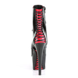Adore-1020Fh Platform Two Tone Lace-Up Ankle Boot W/Corset Detail