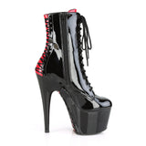 Adore-1020Fh Platform Two Tone Lace-Up Ankle Boot W/Corset Detail