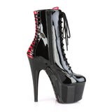 Adore-1020Fh Platform Two Tone Lace-Up Ankle Boot W/Corset Detail