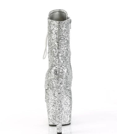 ADORE-1020GWR Pleaser Silver Glitter/Silver Glitter Kinky Boots UK 06