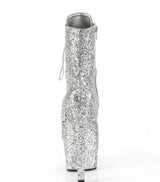 ADORE-1020GWR Pleaser Silver Glitter/Silver Glitter Kinky Boots UK 06