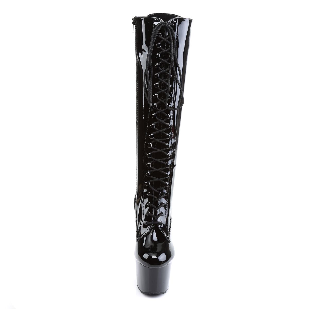Adore-2023 Platform Lace-Up Knee Boot-Black-Uk