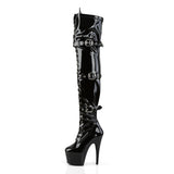 Adore-3028 Triple Buckle Strap Thigh High Boot