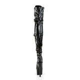 Adore-3028 Triple Buckle Strap Thigh High Boot
