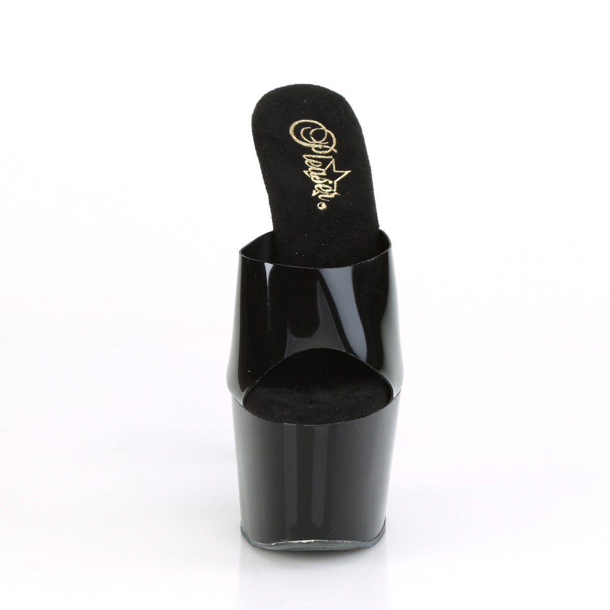 ADORE-701N Platform Mule Black Jelly