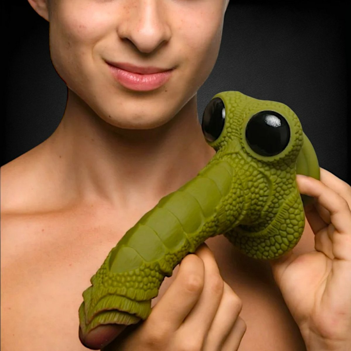 Creature Cocks Swamp Monster Scaly Silicone Dildo