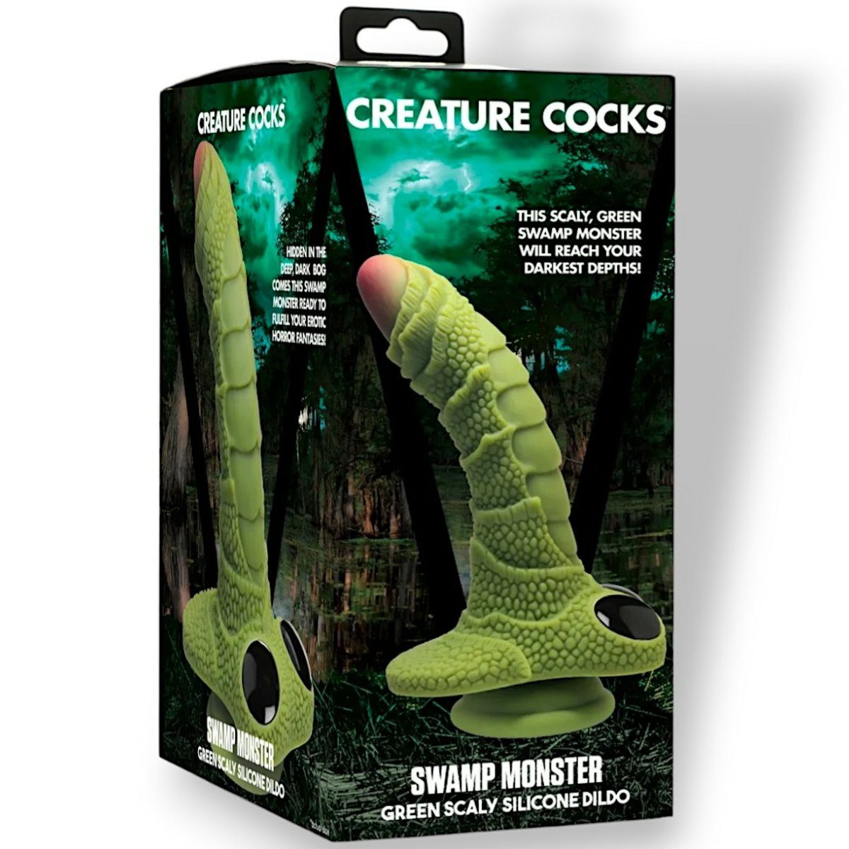 Creature Cocks Swamp Monster Scaly Silicone Dildo