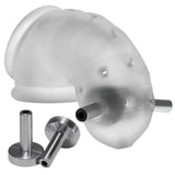 Oxballs - Airlock Electro Air Lite Vented Chastity Clear Ice