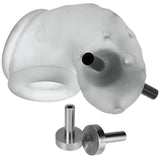Oxballs - Airlock Electro Air Lite Vented Chastity Clear Ice