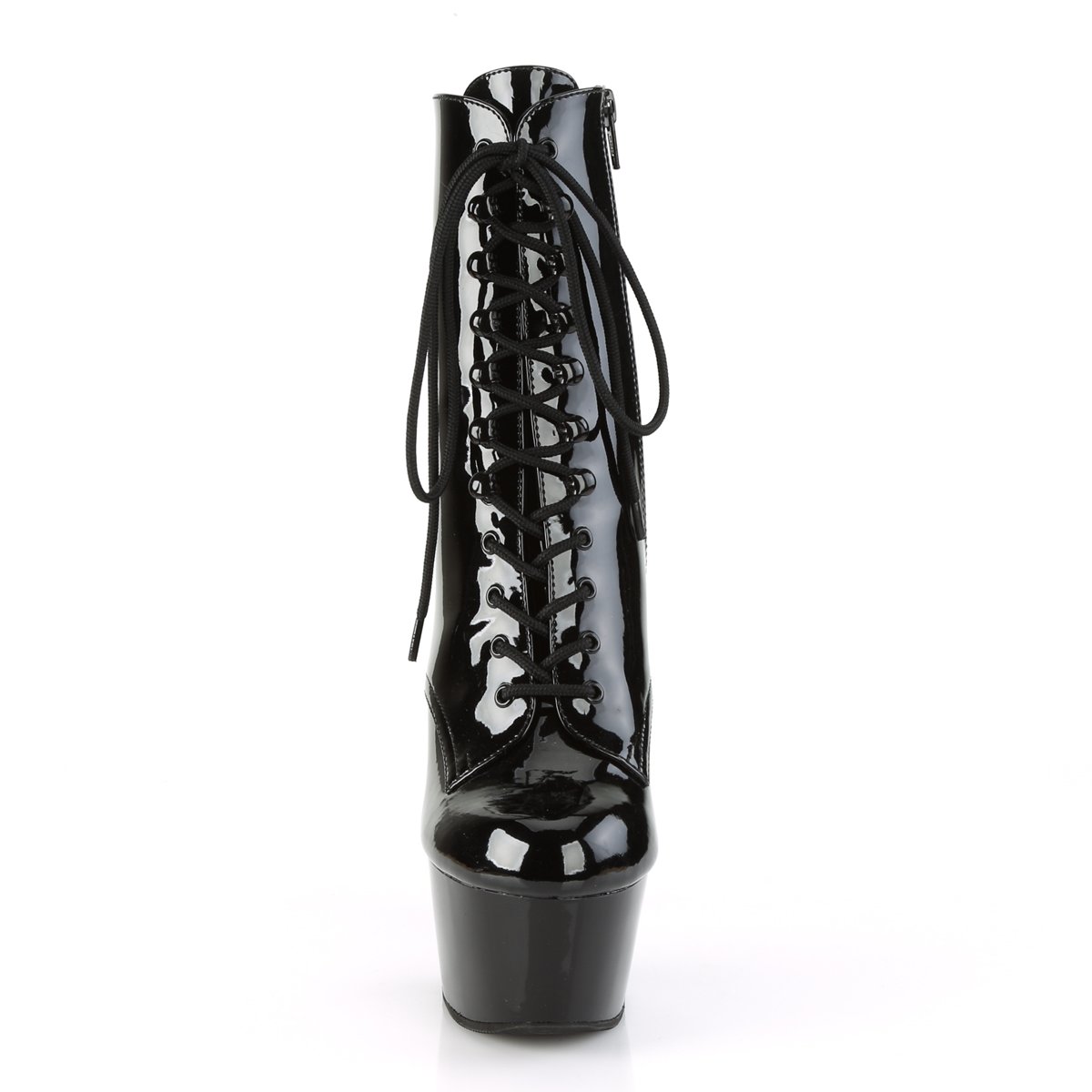 Aspire-1020 Lace-Up Ankle Boot,Black Shiny