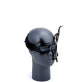 Cecilio Leather Designs Asymetric Tendrils Leather Mask
