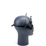 Cecilio Leather Designs Asymetric Tendrils Leather Mask