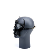 Cecilio Leather Designs Asymetric Tendrils Leather Mask
