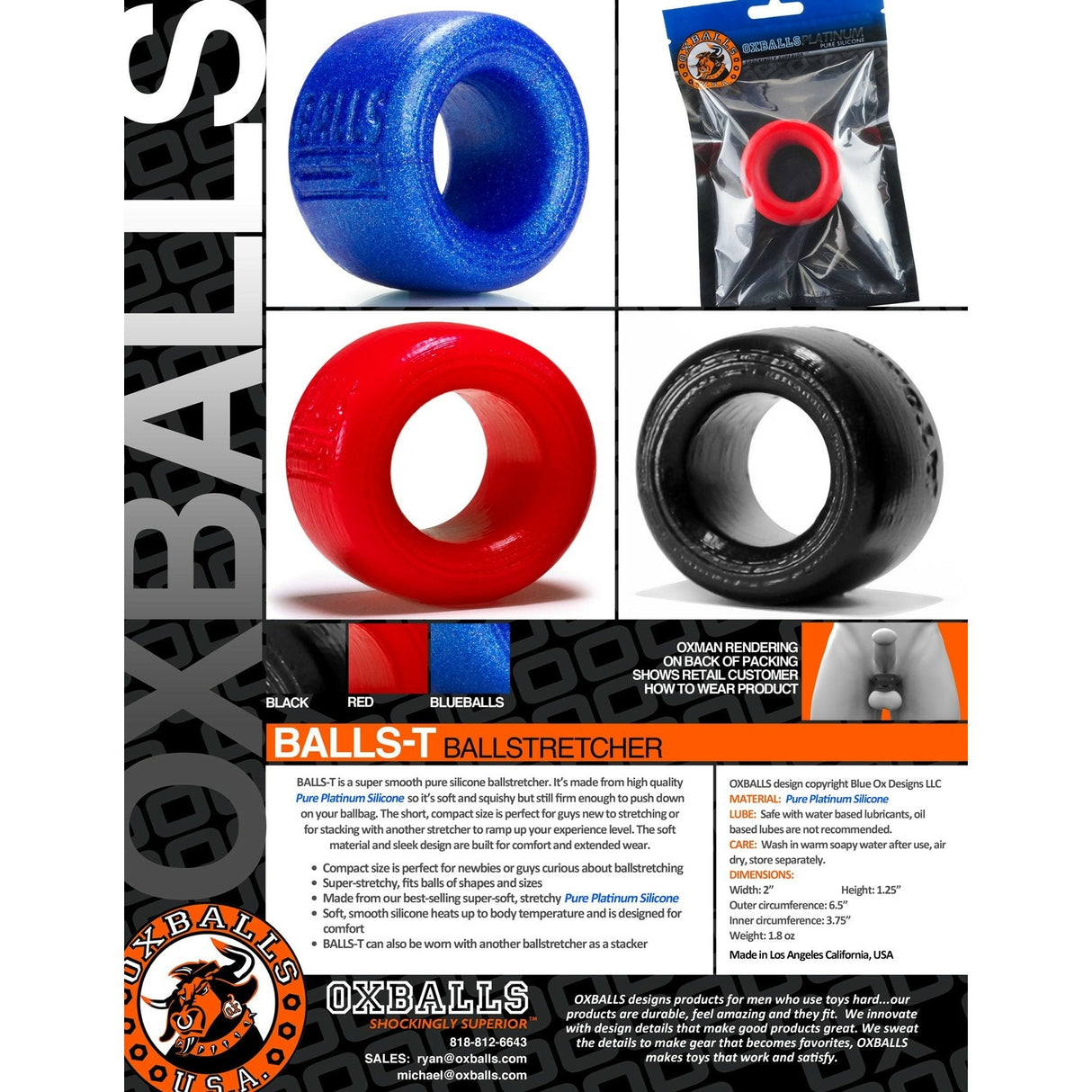 Balls-T (Ball-Stretcher) Blueballs