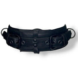 Soft Leather 65mm Double Buckle Bondage Belt M2O