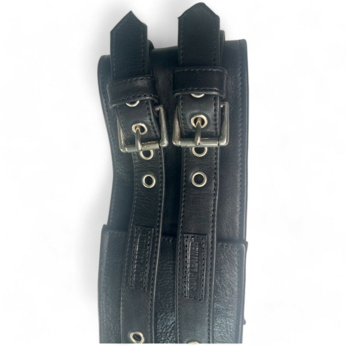 Soft Leather 100mm Double Strap Bondage Belt M2O