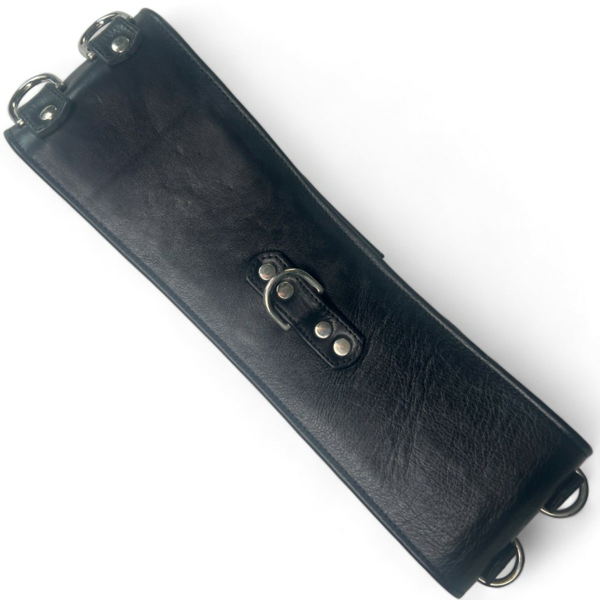 Soft Leather 100mm Double Strap Bondage Belt M2O