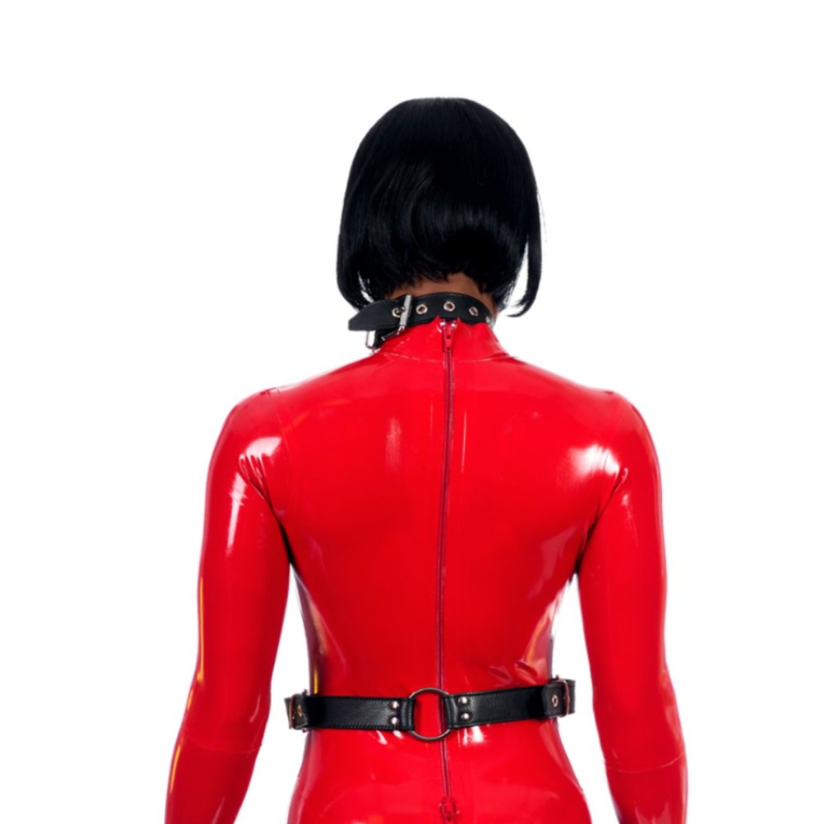 Soft Leather Female Bondage Harness With Collar M2O