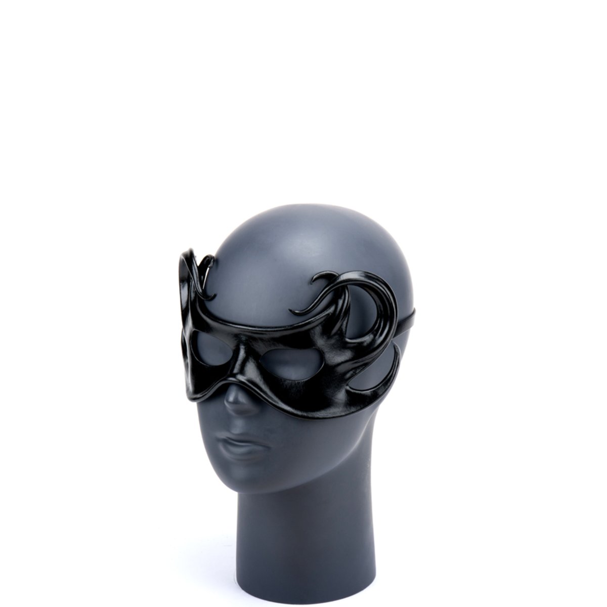 Cecilio Leather Designs  Hex Tendrils Mask - Black