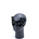 Cecilio Leather Designs  Hex Tendrils Mask - Black