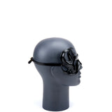 Cecilio Leather Designs  Hex Tendrils Mask - Black