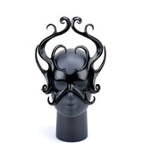 * Medusa Black Leather Mask