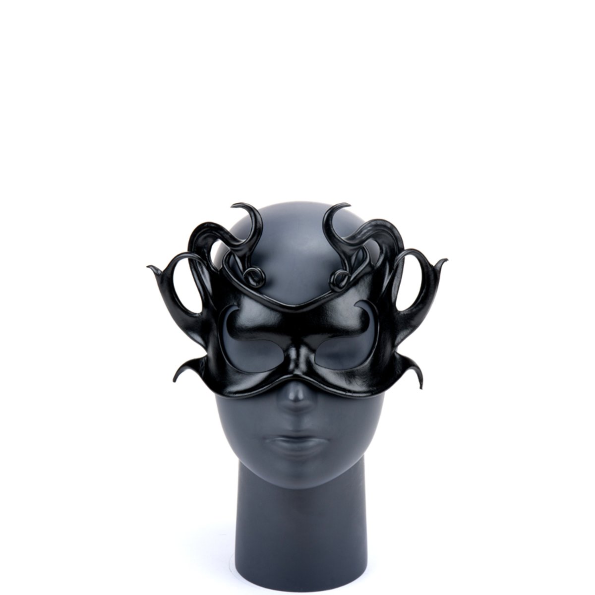 * Black Wave Leather Mask