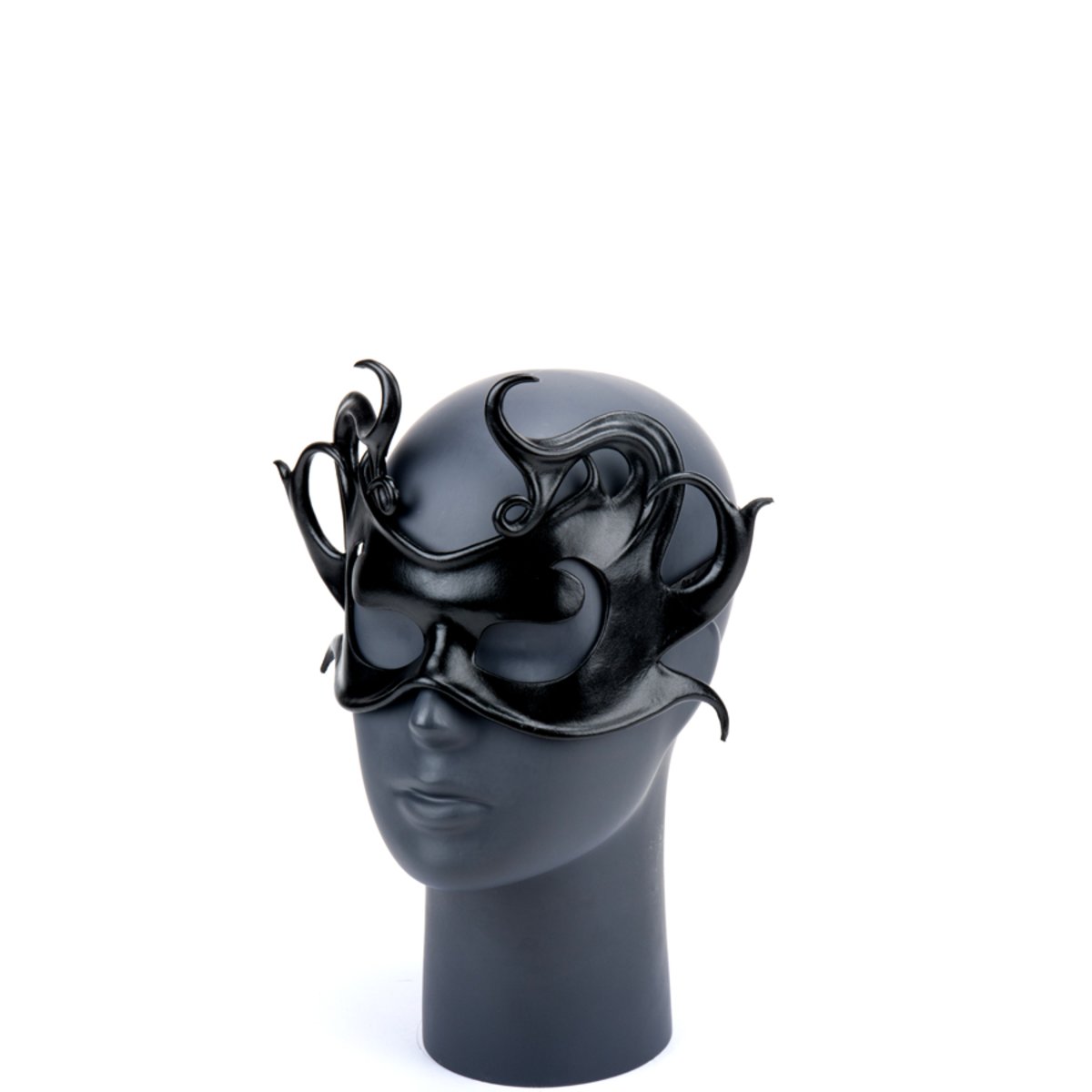 * Black Wave Leather Mask