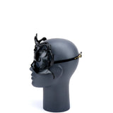 * Black Wave Leather Mask
