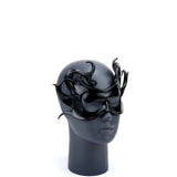 * Black Wave Leather Mask