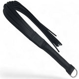 Black Leather Flogger W/ D-Ring