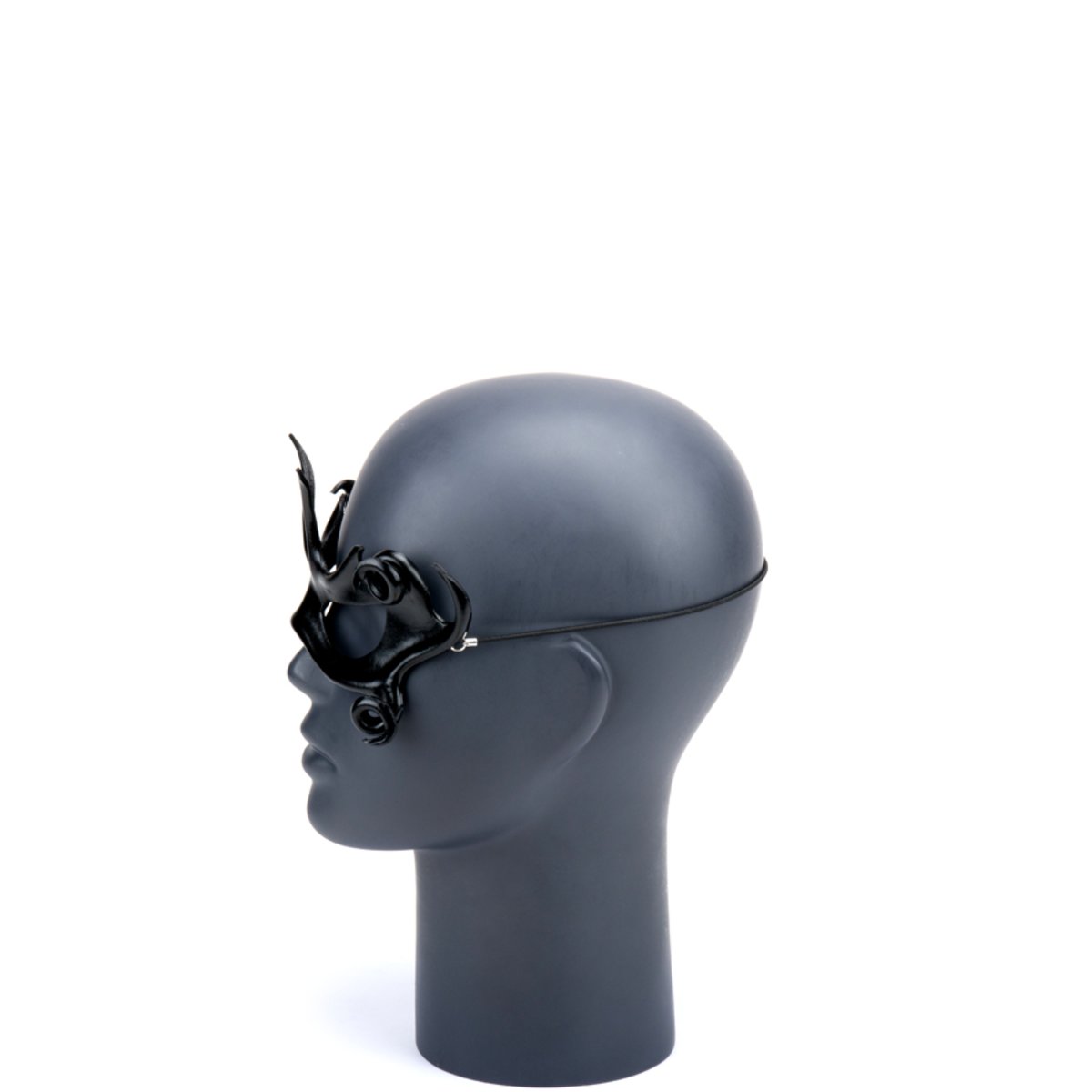 Cecilio Leather Designs Butterfly Mask - Black