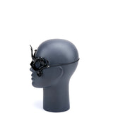 Cecilio Leather Designs Butterfly Mask - Black
