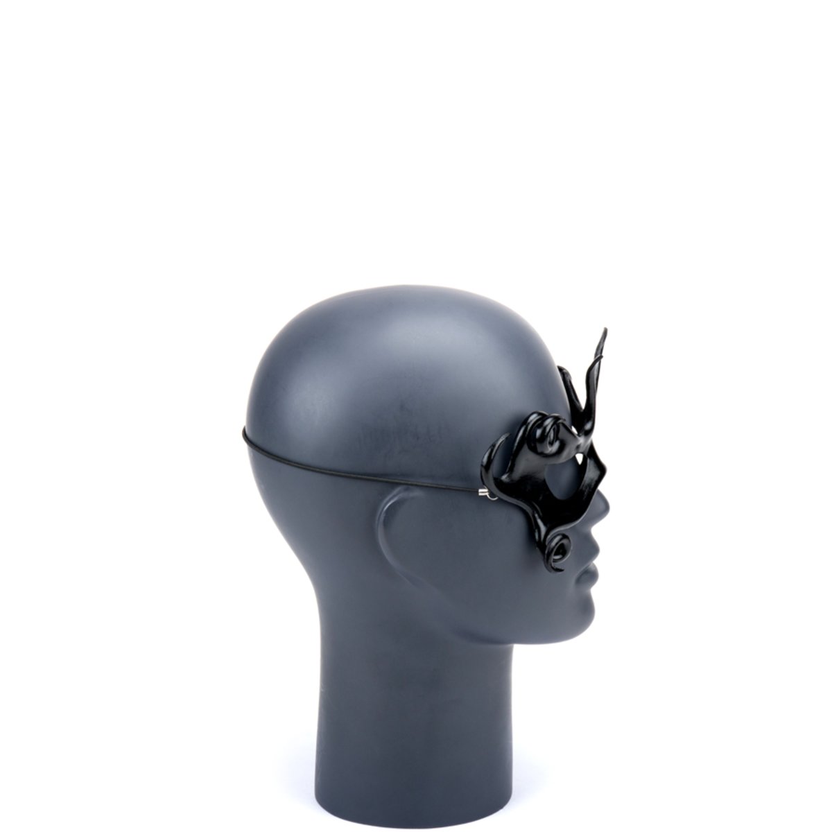 Cecilio Leather Designs Butterfly Mask - Black